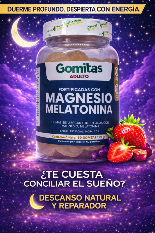 Gomas de Magnesio y Melatonina-Para Dormir Mejor