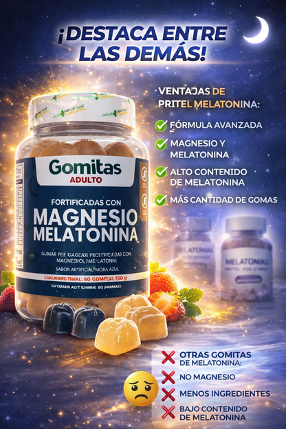 Gomas de Magnesio y Melatonina-Para Dormir Mejor