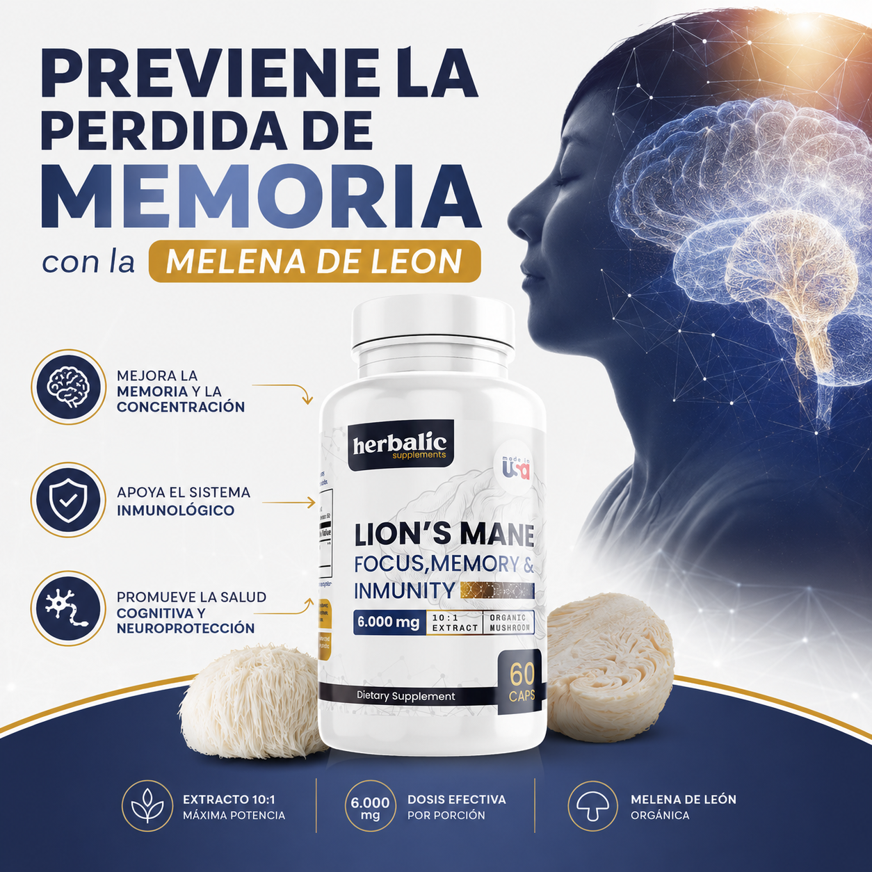 Melena de León - Potencia tu Cerebro