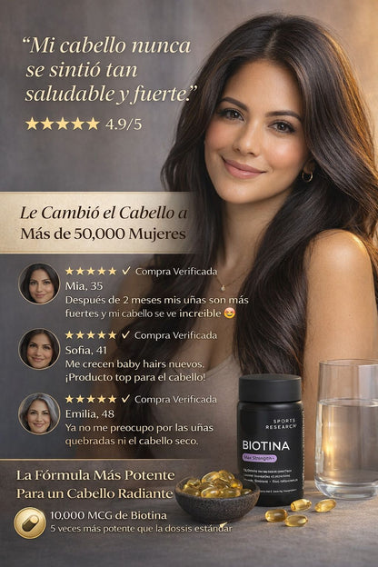 (BIOTINA PREMIUM PARA LA CAIDA DE CABELLO) 2x $148.000